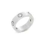 [Eternal Jewelry]LOVE RING 5.5MM 3 DIAMONDS SILVER - Image 2