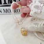 Soft Mist Collection | Double Loop Baroque Pearl Bracelet - Image 2