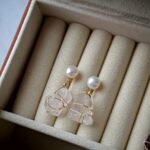 Floating Light Crystal Pearl Earrings - Image 4