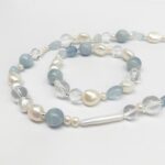 Deep Sea Blue Tones · Blue Crystal Secret Necklace - Image 3