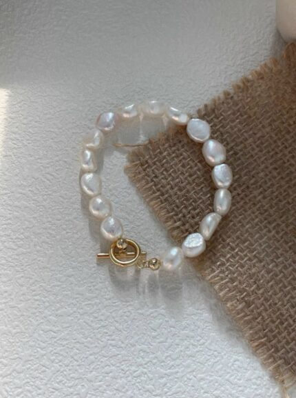 Soft Mist Collection | Twilight Baroque Pearl Bracelet