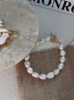 Soft Mist Collection | Twilight Baroque Pearl Bracelet - Image 3