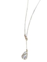 Soft Mist Keshi Y Necklace - Image 3