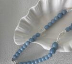 Deep Sea Blue Series | Aquamarine Pearl Clavicle Necklace - Image 3
