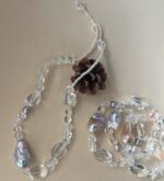 Luminous Drift | Iridescent Baroque Pearl & Clear Quartz Bracelet - Image 3