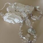 Luminous Drift | Baroque Pearl & Clear Quartz Statement Necklace - Image 3