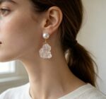 Floating Light Crystal Pearl Earrings