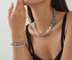Deep Sea Blue Series | Aquamarine Pearl Clavicle Necklace