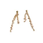 Moon Shadow Pearl Long Earrings - Image 3