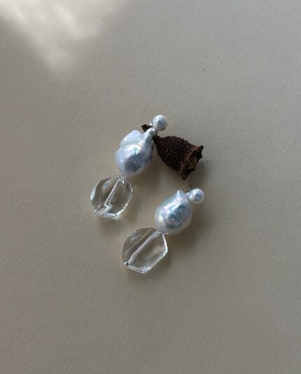 Luminous Crystal Pearl Earrings
