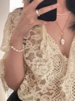 Soft Mist Collection | Twilight Baroque Pearl Bracelet - Image 5