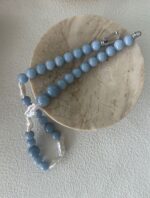 Deep Sea Blue Series | Aquamarine Pearl Clavicle Necklace - Image 5