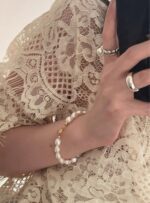 Soft Mist Collection | Twilight Baroque Pearl Bracelet - Image 6